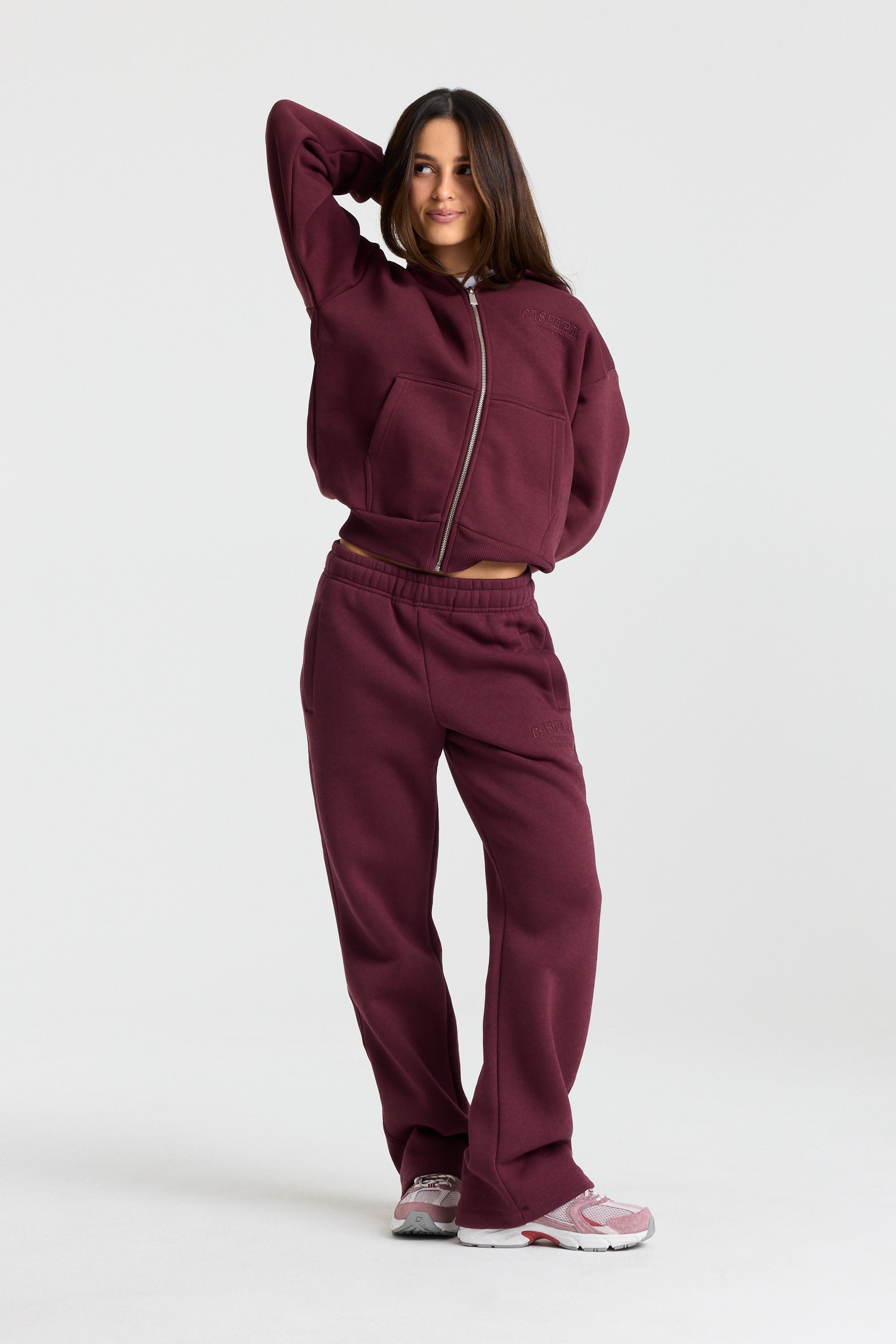 W. Cortina Zip Hoodie - Midnight Cherry